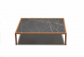 Столик кофейный ламинированный Scab Design Flap сталь, компакт-ламинат HPL терракотовый, черный мрамор Сахара Фото 6