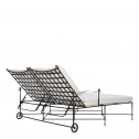 Лаунж-лежак металлический с матрасом JANUS et Cie Amalfi сталь, акрил сланцевый Фото 6