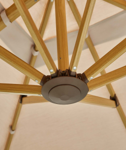 Зонт профессиональный 3х3 м Higold Wing алюминий, акрил тик, тортора Фото 6