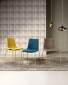 Стул с обивкой Scab Design Zebra Pop 4 legs  сталь, поликарбонат, ткань сатинированная латунь, желтый Фото 8