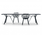 Стол металлический обеденный Fast Radice Quadra алюминий Фото 4