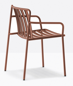 Кресло металлическое PEDRALI Coney сталь терракотовый Фото 9