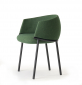 Кресло металлическое c обивкой Scab Design Koala сталь, технополимер, шерсть антрацит, зеленый Фото 8