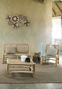 Диван плетеный Garden Relax Lampok тик, искусственный ротанг Фото 9