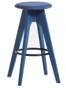 Табурет деревянный  барный  с обивкой SIPA Tommy ясень, металл, ткань Фото 1