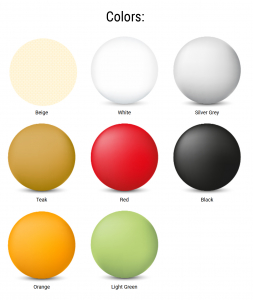 Стол пластиковый Siesta Contract Forza алюминий, полипропилен оранжевый Фото 3