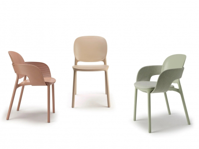 Комплект пластиковых стульев Scab Design Hug Go Green Set 2 технополимер тортора Фото 5