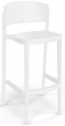 Стул пластиковый барный Gaber Abuela Stool 77 технополимер белый Фото 1