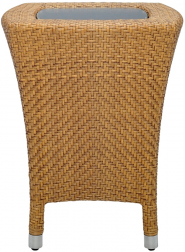 Столик плетеный кофейный со стеклом-thumbs-Фото1