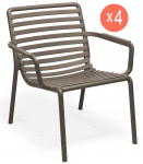 Комплект пластиковых лаунж кресел Doga Relax Set 4