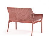Диван пластиковый Nardi Net Bench стеклопластик коралловый Фото 4