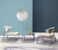 Пуф с обивкой Scab Design Lisa Lounge Pouf сталь, вельвет антрацит, слоновая кость Фото 7