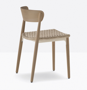 Стул деревянный PEDRALI Nemea алюминий, ясень, роуп, фанера беленый ясень Фото 9