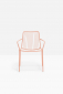 Кресло металлическое с высокой спинкой PEDRALI Nolita сталь розовый Фото 4