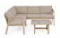 Комплект лаунж мебели Garden Relax Kalimera алюминий, роуп, олефин песочный Фото 4