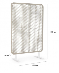 Ширма декоративная Garden Relax Babilo алюминий, роуп белый, серый Фото 2