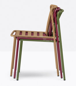 Стул металлический PEDRALI Coney сталь терракотовый Фото 7