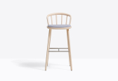 Стул барный с обивкой PEDRALI Nym ясень, сталь, ткань Фото 7