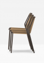 Стул металлический плетеный PEDRALI Philía сталь, роуп медовый, темно-зеленый Фото 10