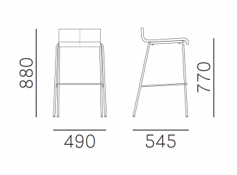 Стул барный с обивкой-thumbs-Фото3