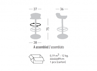 Стул пластиковый барный-thumbs-Фото3