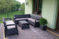 Комплект пластиковой мебели Keter Corfu Relax Set пластик с имитацией плетения графит, серый Фото 5