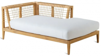 Кушетка левая плетеная с подушкой-thumbs-Фото1