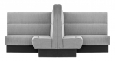 Диван модульный с перегородкой PEDRALI Modus сталь, алюминий, дерево, ткань черный, серый Фото 1