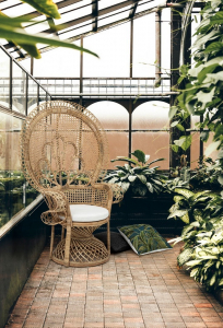 Лаунж-кресло плетеное Garden Relax Peacock искусственный ротанг, лоза, хлопок, полиэстер натуральный, белый Фото 11