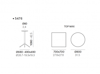 Подстолье металлическое барное-thumbs-Фото3