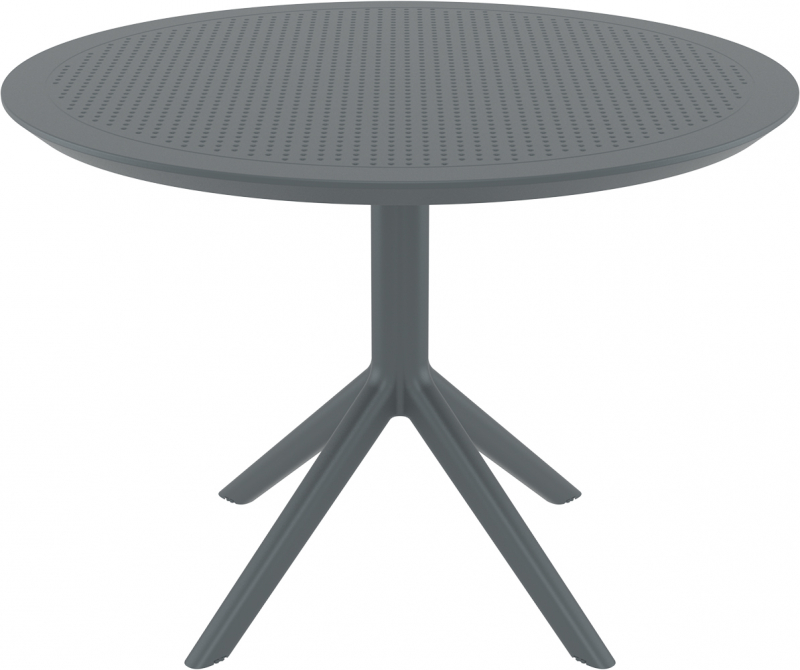 Стол пластиковый Sky Table Ø105, темно-серый, Ø1050х740 мм