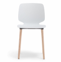 Стул пластиковый PEDRALI Babila ясень, технополимер белый Фото 4