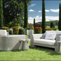 Кресло плетеное с подушками DFN Twilight алюминий, искусственный ротанг, ткань Фото 5