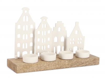 Подсвечник Garden Relax Rovaniemi манго, алюминий белый Фото 1