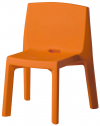 Стул пластиковый SLIDE Q4 Standard полиэтилен тыквенный оранжевый Фото 1