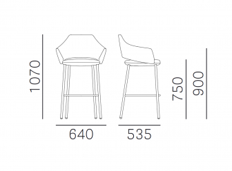 Кресло барное с обивкой-thumbs-Фото3
