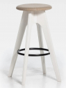 Табурет деревянный  барный  с обивкой SIPA Tommy ясень, металл, ткань Фото 23