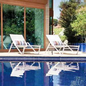 Шезлонг-лежак металлический EMU Holly сталь, emu-tex Фото 8