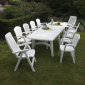 Кресло пластиковое складное SCAB GIARDINO Elegant Armchair пластик белый Фото 2