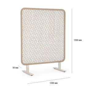 Ширма декоративная Garden Relax Babilo алюминий, роуп пеликан, бежевый Фото 2