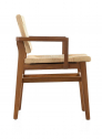 Кресло деревянное плетеное WArt Oslo ироко, роуп Фото 2