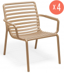 Комплект пластиковых кресел Doga Relax Set 4