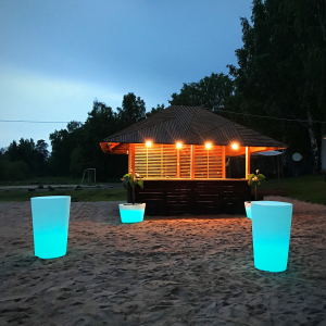 Стол пластиковый светящийся LED Cone полиэтилен белый Фото 4