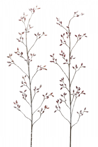 Ветвь шиповника декоративная заснеженная EDG Rosehip бело-красный Фото 1