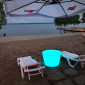 Стол пластиковый светящийся LED Mini полиэтилен белый Фото 10