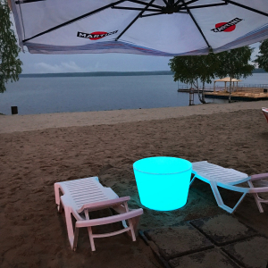 Стол пластиковый светящийся LED Mini полиэтилен белый Фото 10