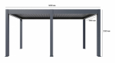 Пергола биоклиматическая моторизованная 3х6 м Pergola 120 Series