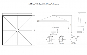 Зонт профессиональный 4х4 м-thumbs-Фото3