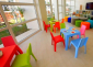 Стол пластиковый детский Resol Julieta table полипропилен голубой Фото 2
