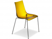 Стул пластиковый прозрачный Scab Design Dea Scratchproof 4 legs сталь, поликарбонат оранжевый Фото 1